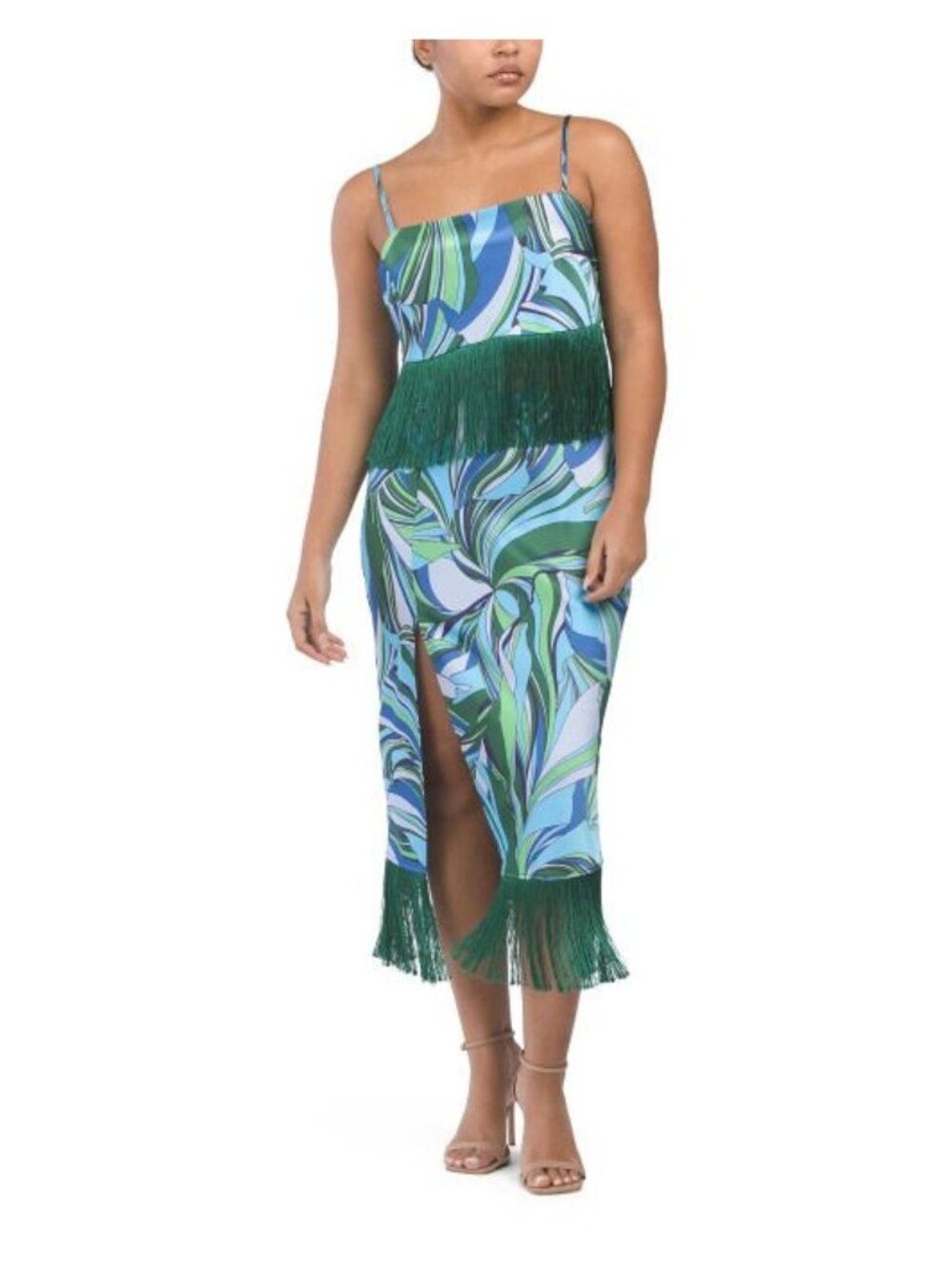 House of Harlow 1960 Tropical Fringe 2-Piece Skirt Set Size Medium New With Tags - Picture 3 of 3